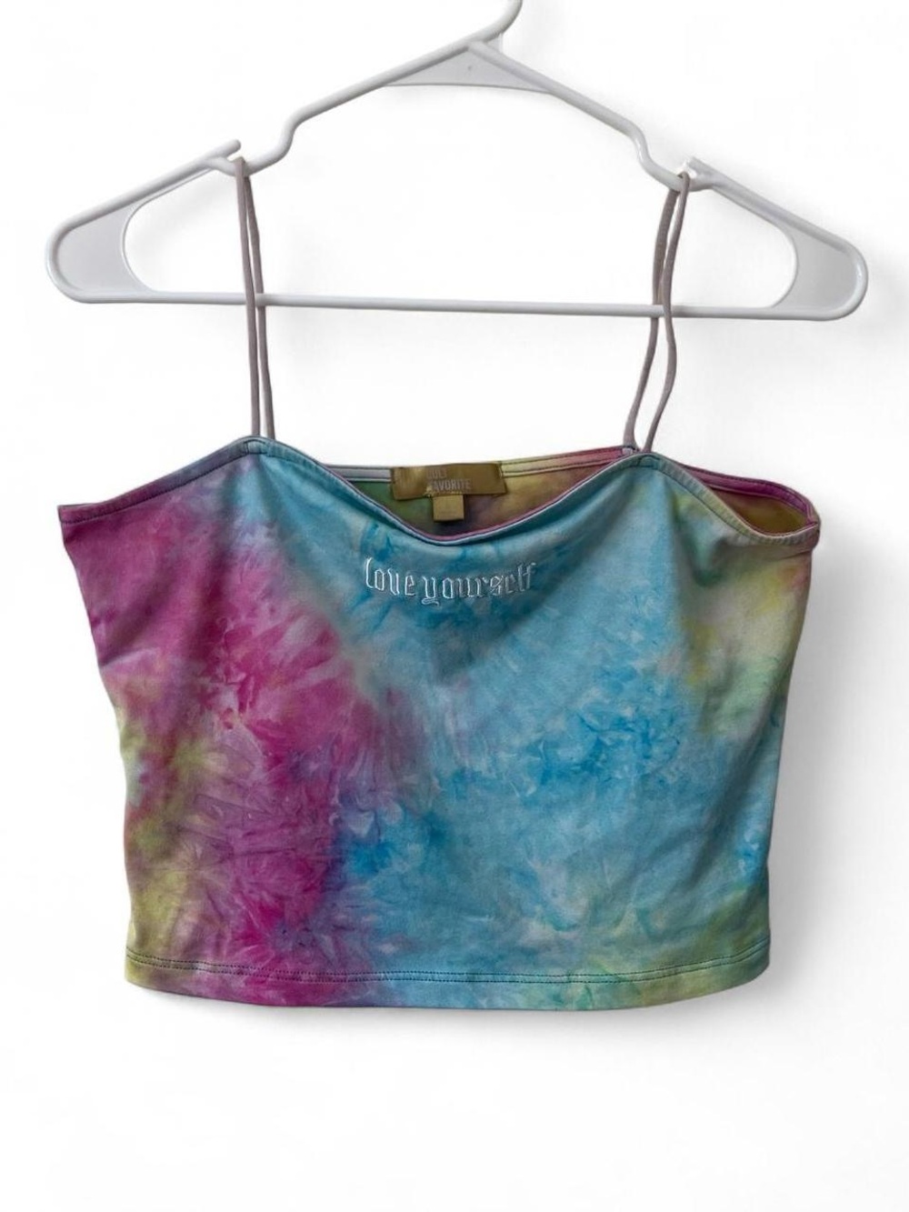Y2K Inspired Tie Dye Swirl Spaghetti Strap Cami Tank Cult Favorite Women’s Large